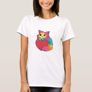Camiseta Rainbow Love Kitten