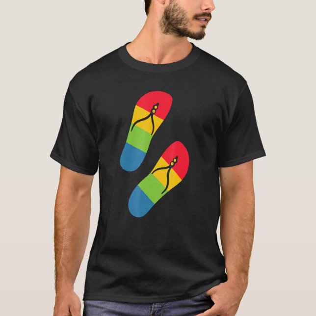 Camiseta Rainbow Love Sandals (Frente)