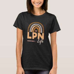 Camiseta Rainbow Lpn Life Medical Nursing Practi Licenciado
