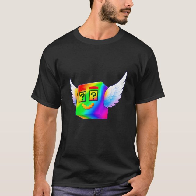 Camiseta Rainbow Lucky Block Mythic New Secret Brainrot God (Frente)