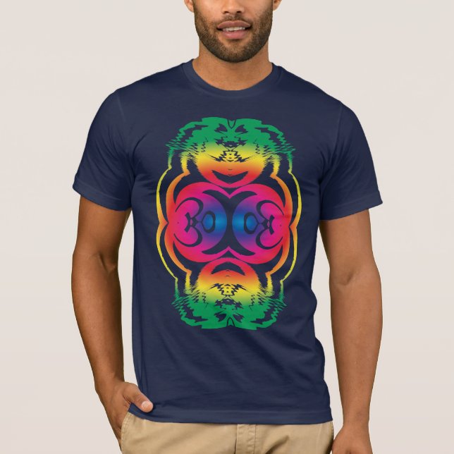 Camiseta Rainbow Mirror - Sinal Om (Frente)