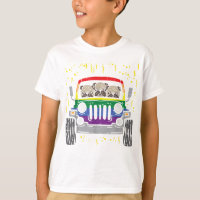 Rainbow Monster Truck Pug Dog Anima Orgulho gay LG