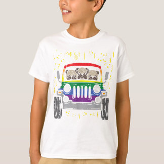 Camiseta Rainbow Monster Truck Pug Dog Anima Orgulho gay LG