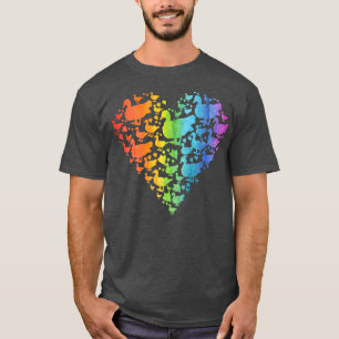 Camiseta Rainbow Muscovy Duck Heart Farmny Farmer Bird