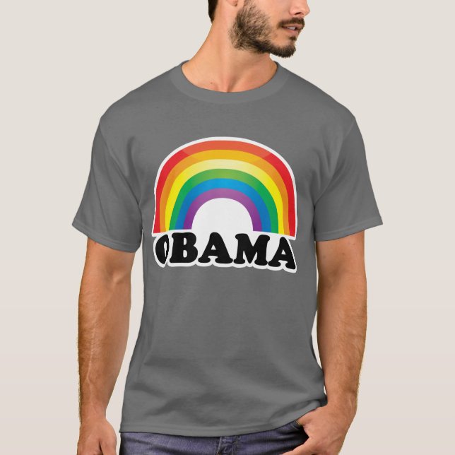 Camiseta Rainbow Obama (Frente)