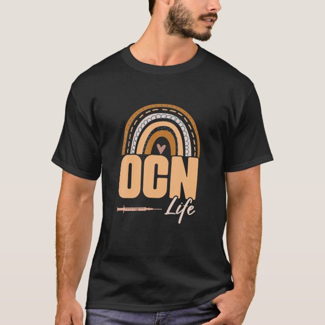 Camiseta Rainbow OCN Life - Certificado de Oncologia de Enf (Frente)