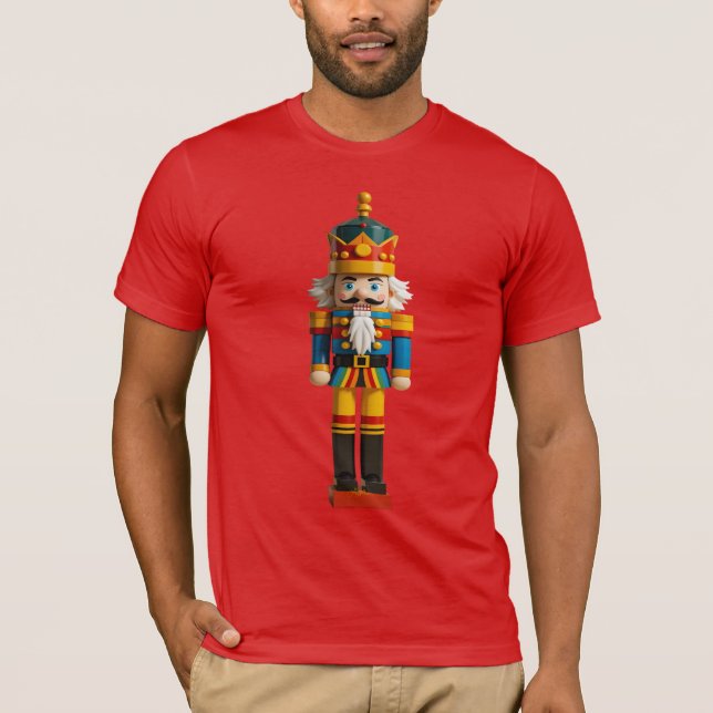 Camiseta Rainbow Orgulho gay Natal Nutcracker Toy (Frente)