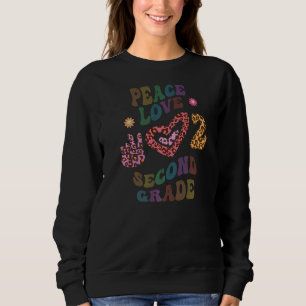 Camiseta Rainbow PEACE LOVE SEGUNDO GRAU Leopard Print Retr