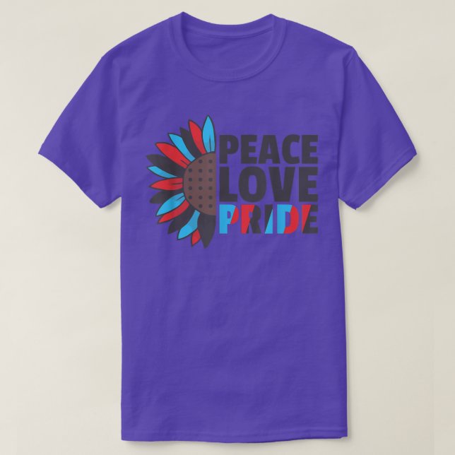 Camiseta Rainbow Polyamory Flag Pride Lgbtq Sunflower  (Frente do Design)