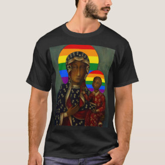 Camiseta Rainbow Pride Black Madonna