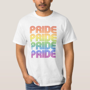 Camiseta Rainbow Pride Retro