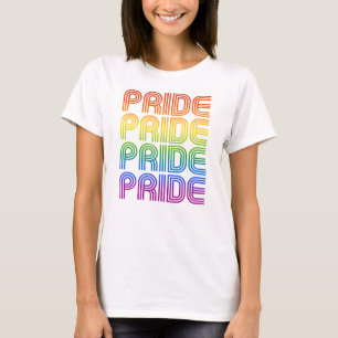 Camiseta Rainbow Pride Retro