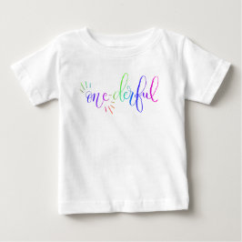 Camiseta Rainbow Primeiro Aniversário Maravilhoso Bebê Colo