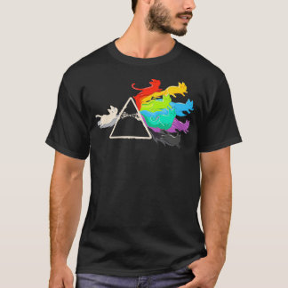 Camiseta Rainbow Prism Scientific Cat Funny