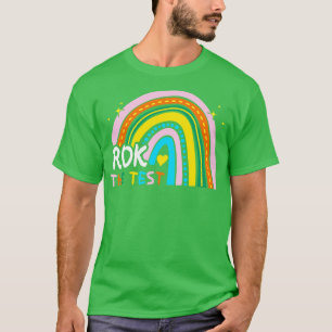 Camiseta Rainbow Rock The Test Exam Day Study Study Tea