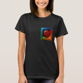 Camiseta Rainbow Rose Cube