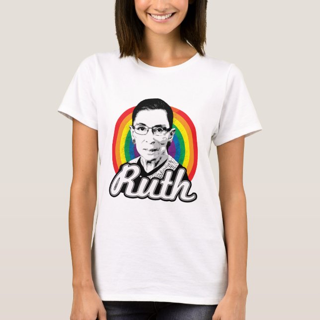 Camiseta Rainbow Ruth 2016 - Ruth Bader Ginsburg - LGBT -.p (Frente)