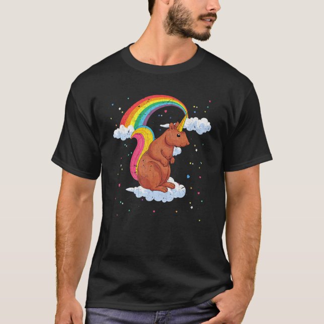 Camiseta Rainbow Squirrelcorn Fantasy Forest Squirus (Frente)