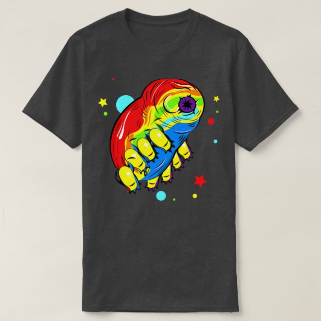 Camiseta Rainbow Tardigrade (Frente do Design)