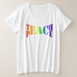 Camiseta Rainbow Teach Peace