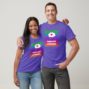 Camiseta Rainbow Think Love and Kindness