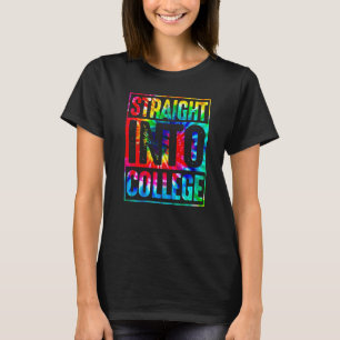 Camiseta Rainbow Tie Dye Hetero Na Faculdade De Volta A Sch