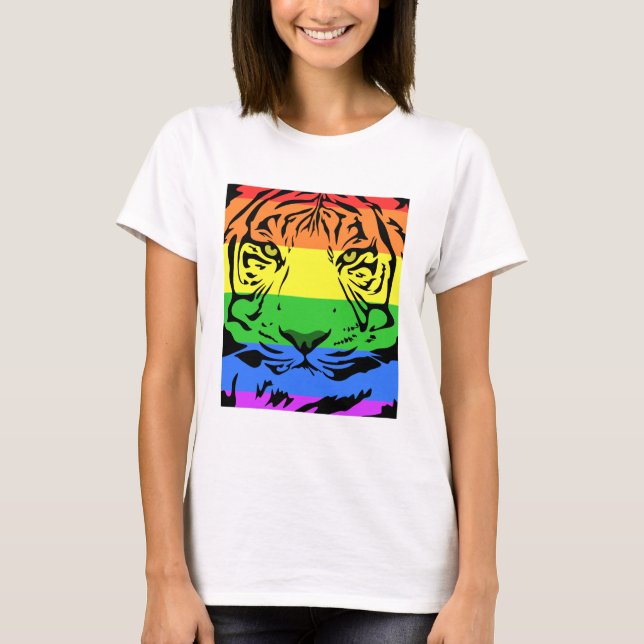 Camiseta Rainbow Tiger (Frente)