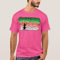 Rainbow Trout Fly Fish State Map Fly