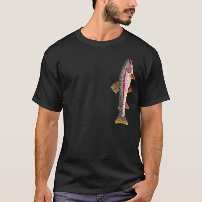 Camiseta Rainbow Trout Pescador (Frente)