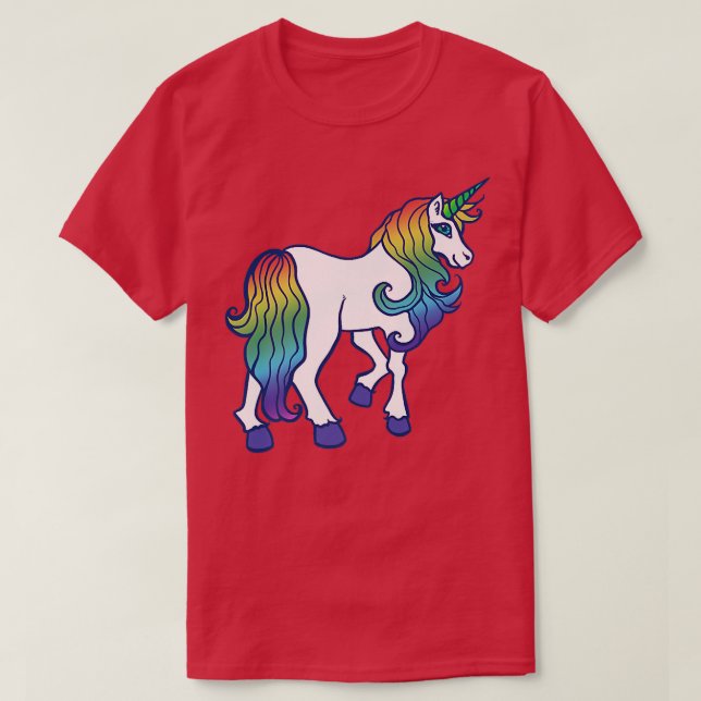 Camiseta Rainbow Unicorn (Frente do Design)