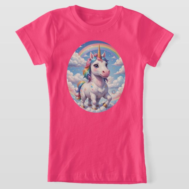 Camiseta Rainbow Unicorn (Postura )