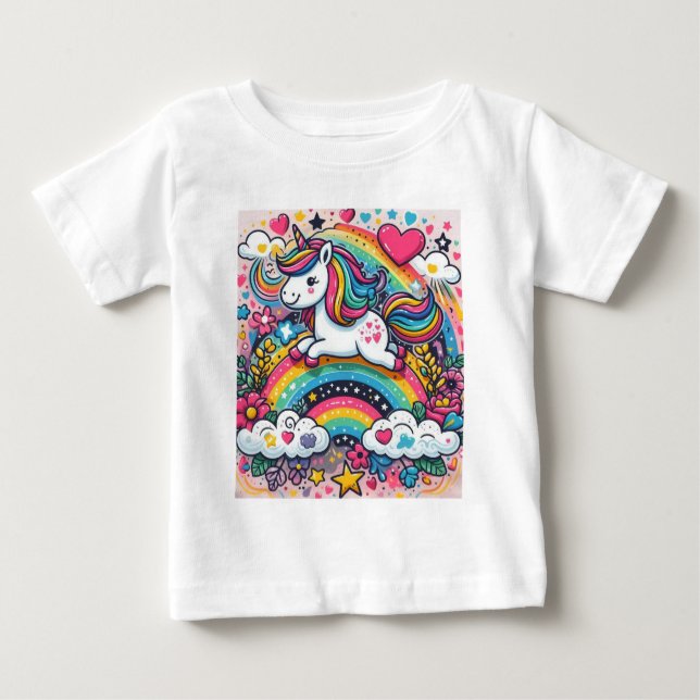 Camiseta Rainbow Unicorn (Frente)
