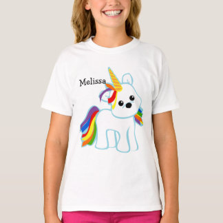 Camiseta Rainbow Unicorn Cutie