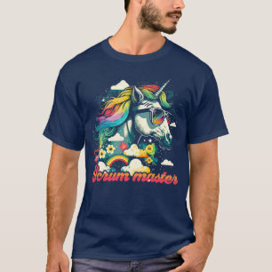 Camiseta Rainbow Unicorn Scrum master