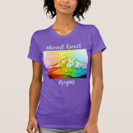 Camiseta Rainbow Watercolor Monte Hood