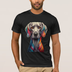 Camiseta Rainbow Weimaraner