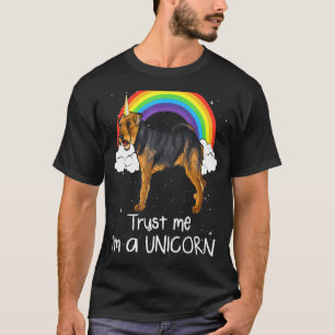 Camiseta Rainbow Welsh Terrier Acredita Em Mim Um Cão Unicó