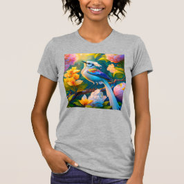 Camiseta Rainbow Winged Jay Fantasy Bird