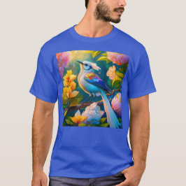 Camiseta Rainbow Winged Jay Fantasy Bird