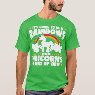 Camiseta Rainbows e Unicórnios como o dia
