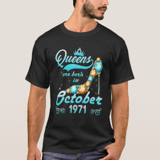 Camiseta Rainha 50º Aniversário Gift Queens São Nasceres Em