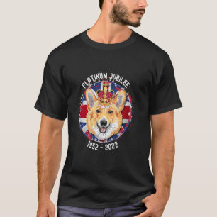 Camiseta Rainha 70º Jubileu de Platina Union Jack & Present