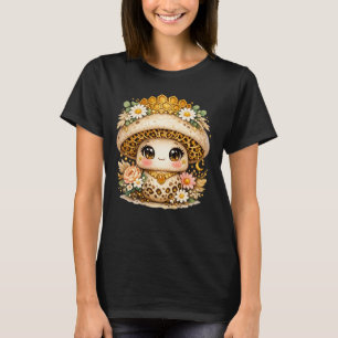 Camiseta Rainha Abelha Boujee Cogumelo Leopardo - Coroa Coq