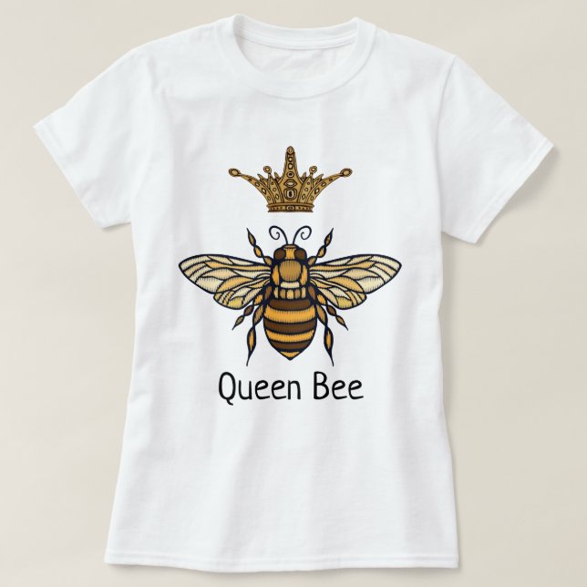 Camiseta Rainha Abelha com Camisa-Rico (Frente do Design)