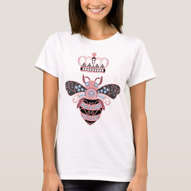 Camiseta Rainha Abelha Com Coroa (Frente)