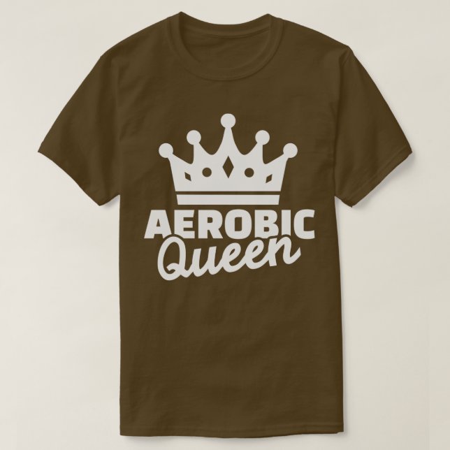 Camiseta Rainha aeróbica (Frente do Design)