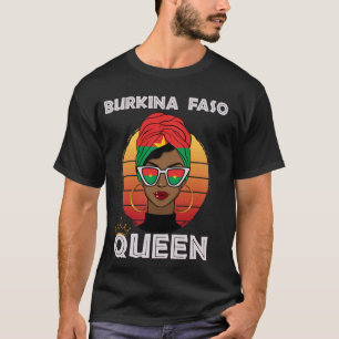 Camiseta Rainha-Africana Burkina Faso, Bandeira Bu