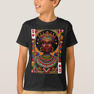 Camiseta rainha africana cartão melanina orgulho negro blm