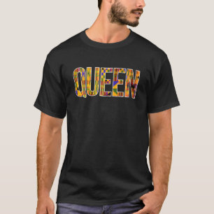 Camiseta Rainha Africana - Impressão Tribal Para Mulheres