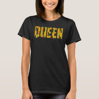 Camiseta Rainha Africana para Mulheres Legal Kente Cloth